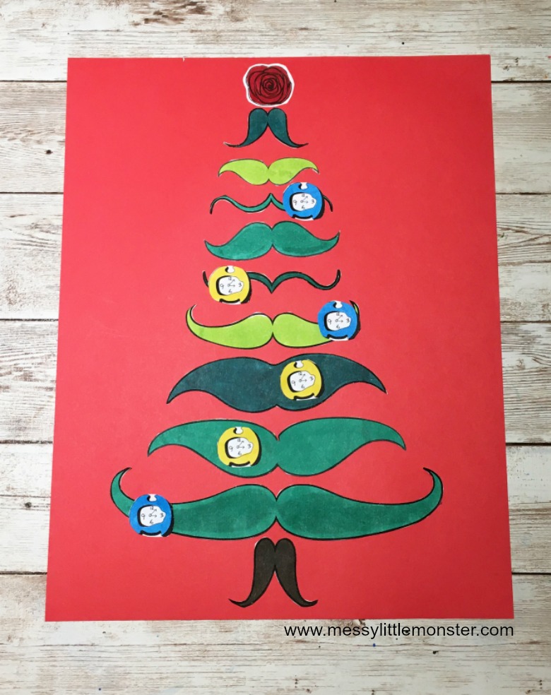Dali Christmas tree craft for kids