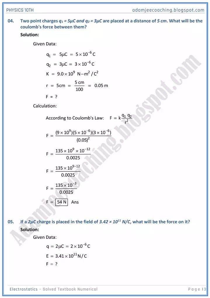 electrostatic-solved-textbook-numericals-physics-10th