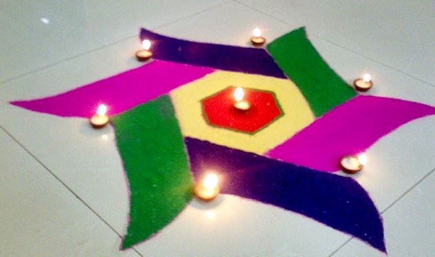 latest rangoli designs for Diwali
