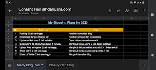 My blogging plan 2023
