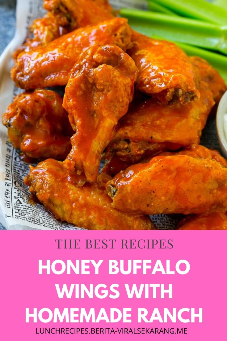 HONEY BUFFALO WINGS WITH HOMEMADE RANCH | chicken marinade, chicken spaghetti, lemon chicken, teriyaki chicken, chicken potpie, chicken fajitas, ranch chicken, chicken alfredo, fried chicken, chicken tenders, chicken salad, chicken tacos, shredded chicken, slow cooker chicken, bbq chicken, grilled chicken, chicken wings, chicken soup, #chicken alaking #chicken acomfort foods #chickenarice #chickenameals #chickenalowcarb #chickenaglutenfree #chickenarecipe #chickenadishes #chickenahealthy #chickenaeasydinners #chickenaovens #chickenacooking #chickenafamilies 