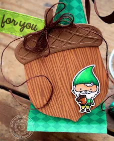 Sunny Studio Stamps: Nutty For You Home Sweet Gnome Treat Container by Vanessa Menhorn