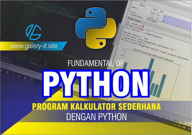 Program Python Kalkulator Sederhana Menggunakan Spyder Anaconda  | Belajar Python Dasar