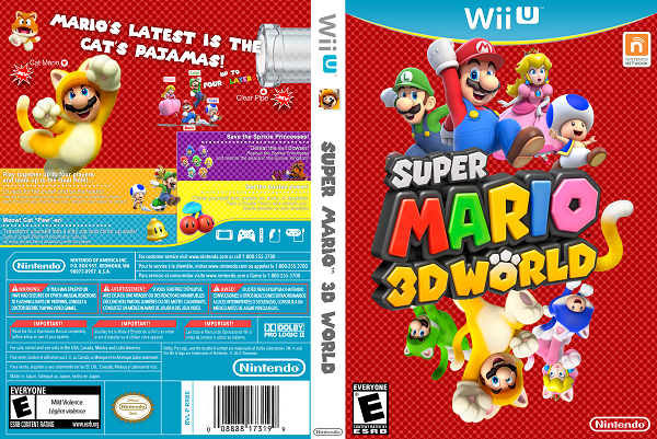 Super Mario 3D World Wii U Game Cover