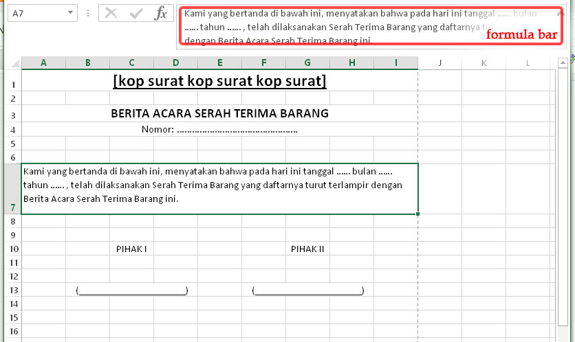 Format surat tanda terima barang - Parlo.buenacocina.co