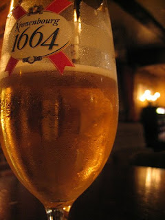 Glass of Kronenbourg 1664