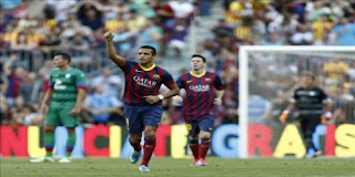تحميل اهداف حفلة برشلونة علي ليفانتي 7-0 لبرشلونة الدوري الاسباني