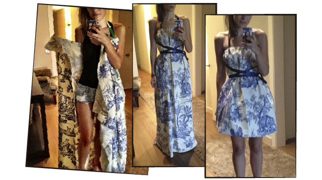 Dare to DIY in English: DIY project: Open and strappy back dress