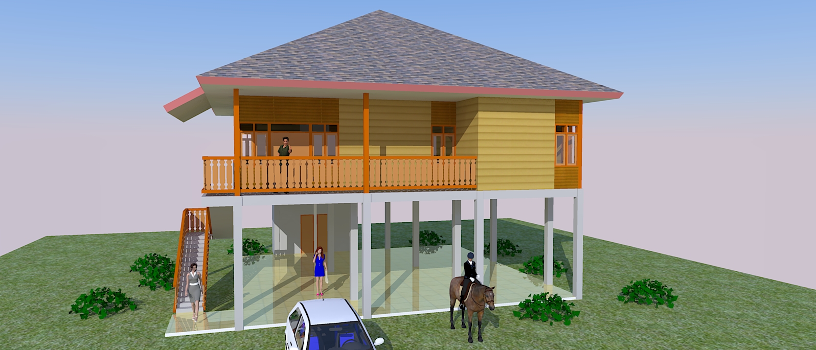  Rumah Kayu Jasa Pembuatan Site Plan 