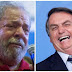 Paraná Pesquisas:  Bolsonaro aparece à frente de Lula em São Paulo 