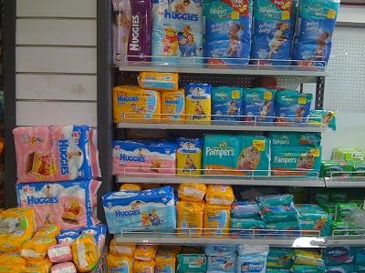 Baby Diapers India on Diapers Stocked At Big Bazaar  Store In Anand  India