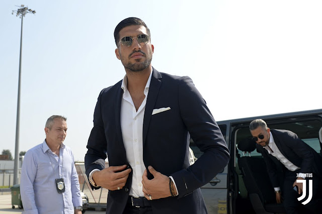 Liverpool's Emre Can arrices in Italy for his Juventus transfer