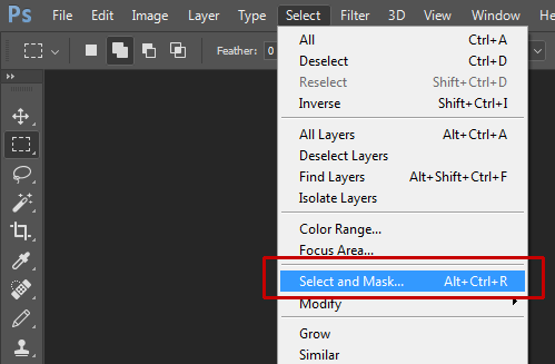 Select>Select and Mask.