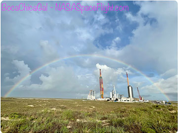 Beautiful rainbow over Boca Chica (@BocaChicaGal, Mary)