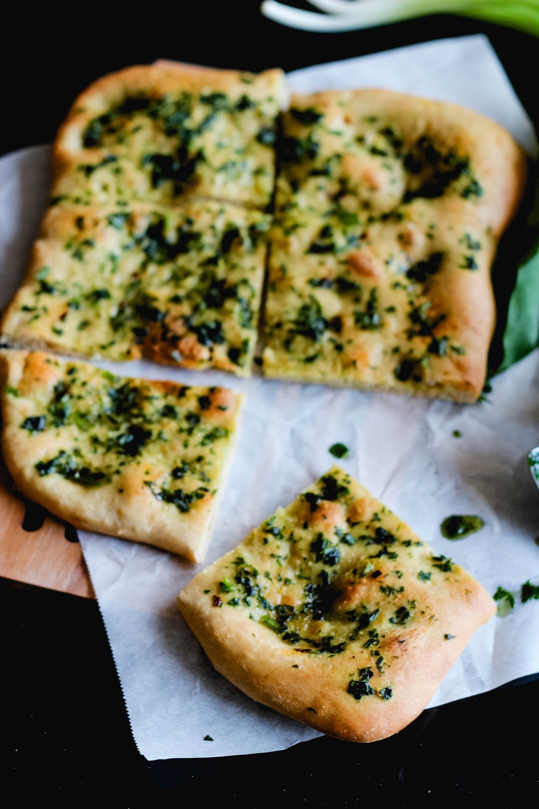 Crazy Green Fruits Focaccia A L Ail Des Ours Wild Leek Focaccia