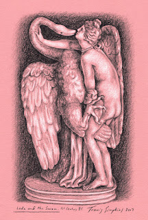 Leda and the Swan. Ancient Greek Mythology. by Travis Simpkins