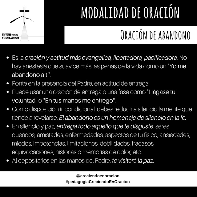 Modalidades de Oración - Oración de Abandono