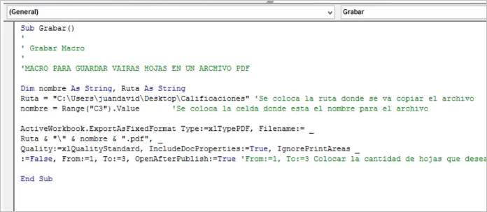 guardar un archivo de excel en pdf con macros