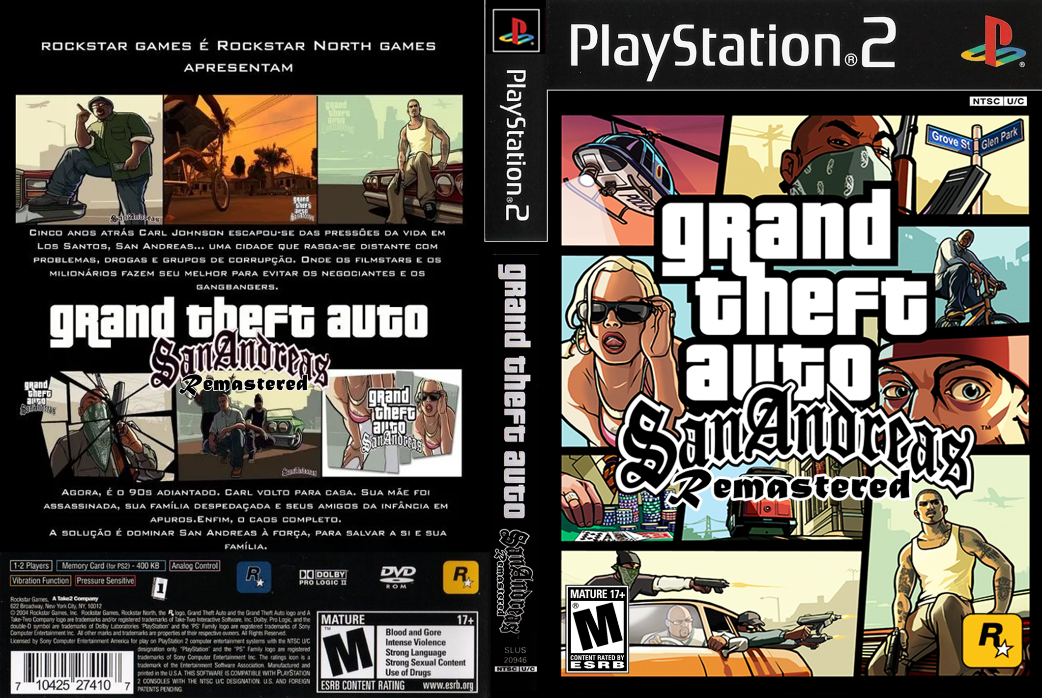Revivendo a Nostalgia Do PS2: Gta Auto San Andreas (v1.03) DVD ISO