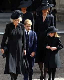 Prince George and Princess Charlotte attend funeral