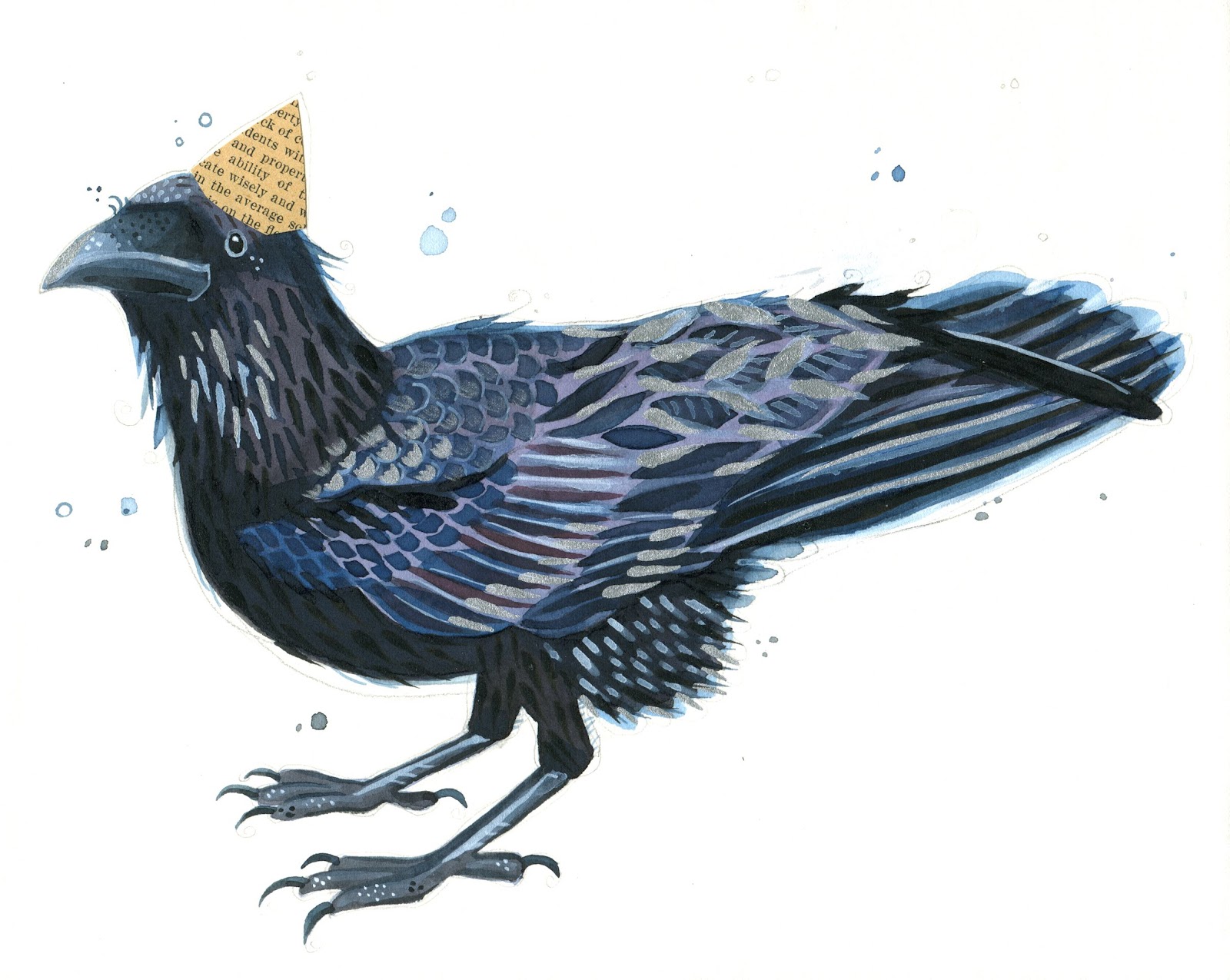 The Art of Michelle: 12 Bird Challenge: Dark Raven