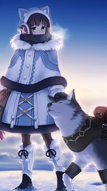 Anime e Lobo nas Montanhas