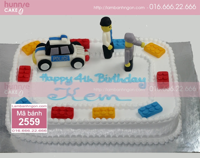 Bánh kem Lego oto
