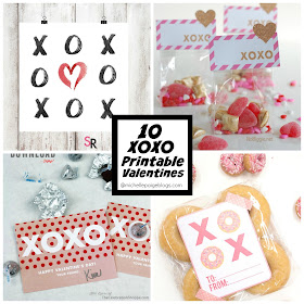 Free Printable XOXO Valentines @michellepaigeblogs.com