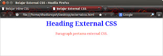 Belajar External CSS