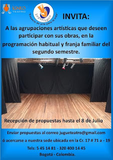 JUGUETEATRO invita a formar parte de su II Programación 2018 