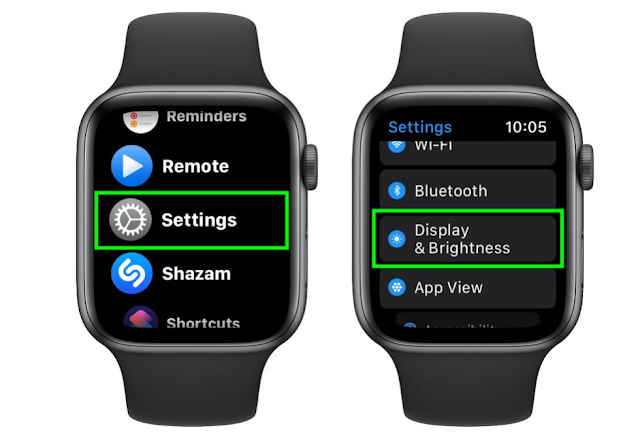 Increase the apple watch screen text size