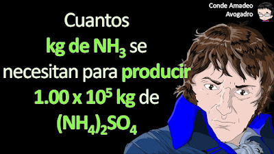 (Química-Chang13-problema-3.77) El fertilizante sulfato de amonio [(NH4)2SO4] se prepara mediante la reacción entre amoniaco (NH3) y ácido sulfúrico: 2NH3(g) + H2SO4(ac) → (NH4)2SO4(ac) ¿Cuántos kg de NH3 se necesitan para producir 1.00 x 105 kg de (NH4)2SO4?