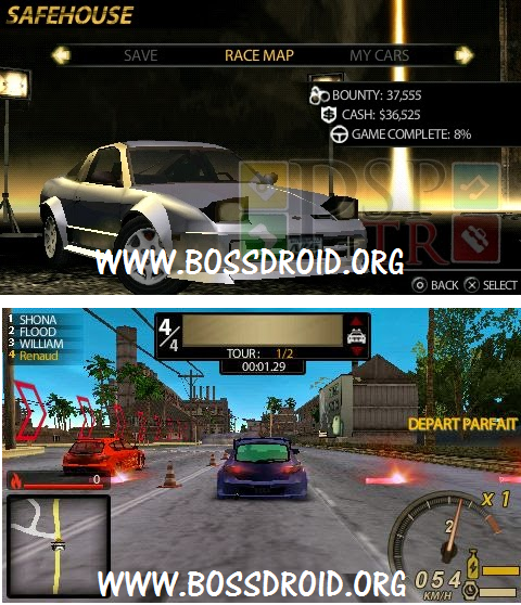 Download NFS Undercover PPSSPP PSP ISO for Emulator Android