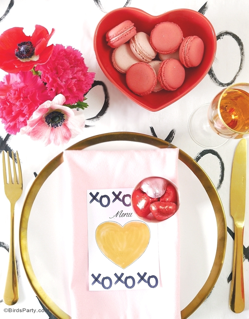 A Modern Valentine's Day Dinner Party - BirdsParty.com