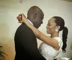 Toke Makinwa and Maje Ayida at the registry