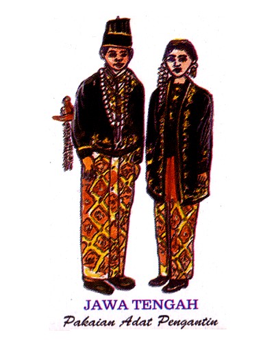Label Stiker Pakaian Adat di Indonesia