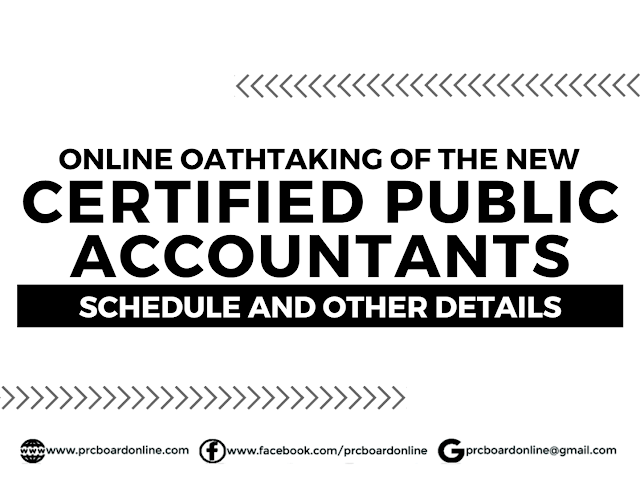 New Certified Public Accountants Online Oathtaking Schedule d Other Details