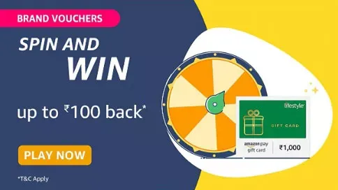  Amazon Brand Vouchers Spin and Win