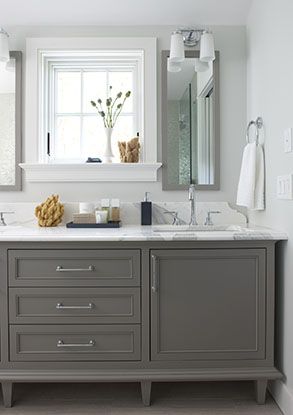  Gray  Bathroom  Cabinets 