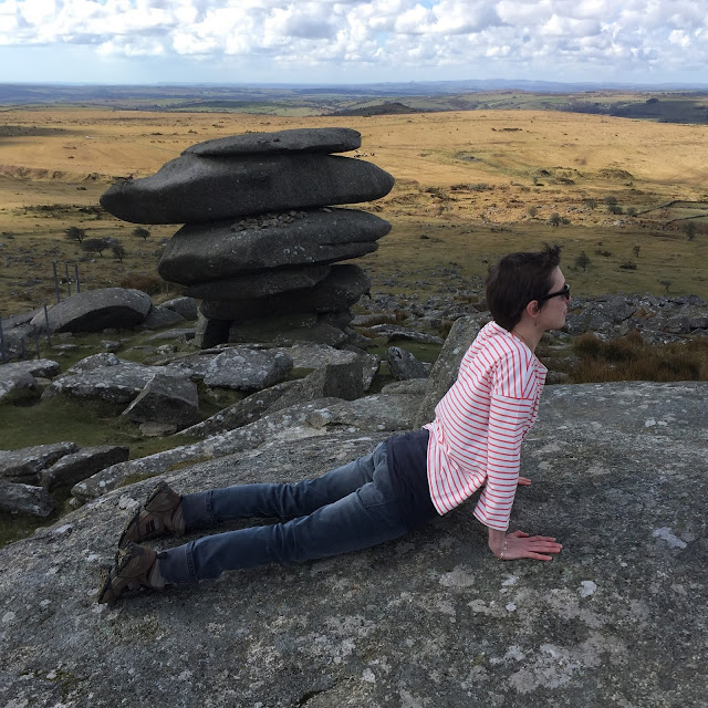 yoga on Bodmin moor