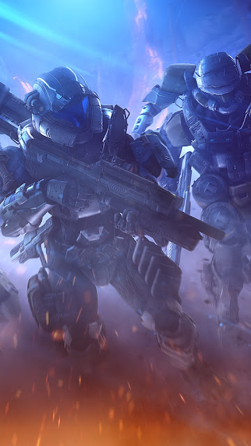 Halo Spartan Fireteam Flare Desktop Wallpaper