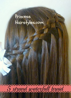 5 strand waterfall braid video tutorial