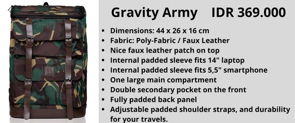 Gravity Army Backpack harloth