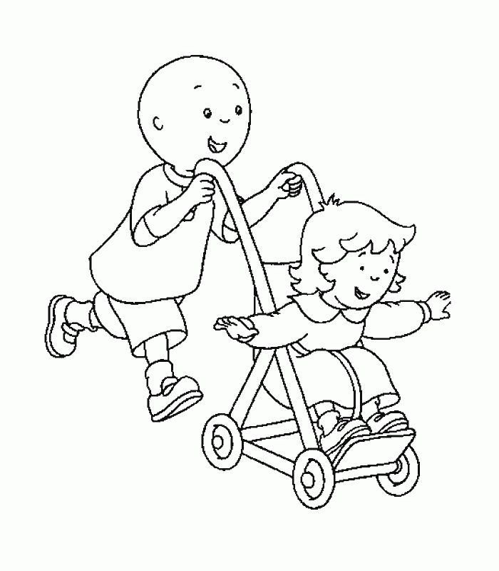 Caillou Coloring Pages Free 355 Free