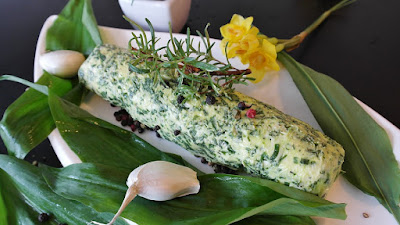 Fresh herbs in butter