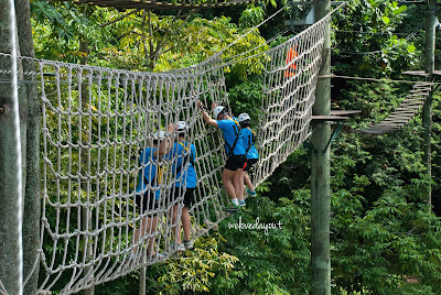 Fun cargo net challenge at Safra AVventura Race 2016