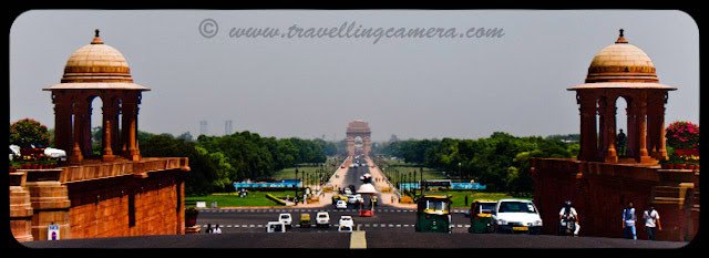 View of India Gate from President's House: Posted by VJ: The India Gate is the national monument of India. It is one of the largest war memorials in India. Situated in the heart of New Delhi, India Gate was designed by Sir Edwin Lutyens. Originally known as All India War Memorial, it is a prominent landmark in Delhi and commemorates the 90,000 soldiers of the erstwhile British Indian Army who lost their lives fighting for the British Indian Empire, or more correctly the British Empire in India British Raj in World War I and the Afghan Wars.It is made up of red sand stone and granite.: VJ, ripple, Vijay Kumar Sharma, ripple4photography, Frozen Moments, photographs, Photography, ripple (VJ), VJ, Ripple (VJ) Photography, VJ-Photography, Capture Present for Future, Freeze Present for Future, ripple (VJ) Photographs , VJ Photographs, Ripple (VJ) : Originally a Statue of King George V had stood under the now-vacant canopy in front of the India Gate and was removed to Coronation Park with other statues. Following India's independence, India Gate became the site of the Indian Army's Tomb of the Unknown Soldier known as the Amar Jawan Jyoti (Immortal Soldier).