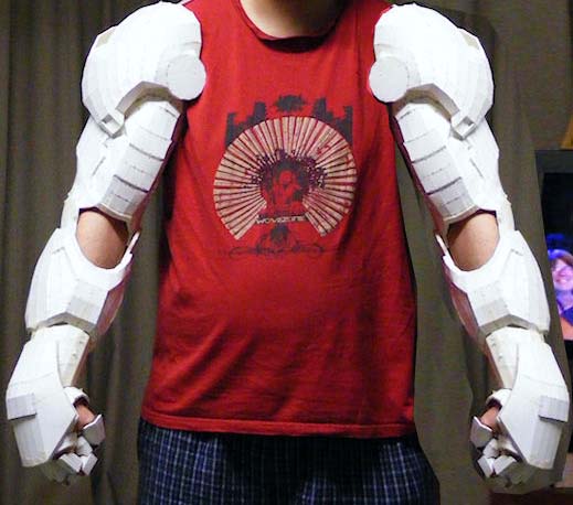 series) Papercraft  Parts (wearable papercraft: Suit hand Man Iron Arm armor papercraft