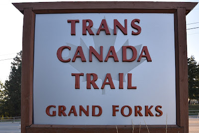 Trans Canada Trail sign Grand Forks BC.