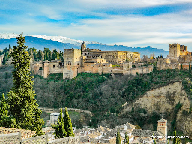 Alhambra de Granada vista do Albaicín